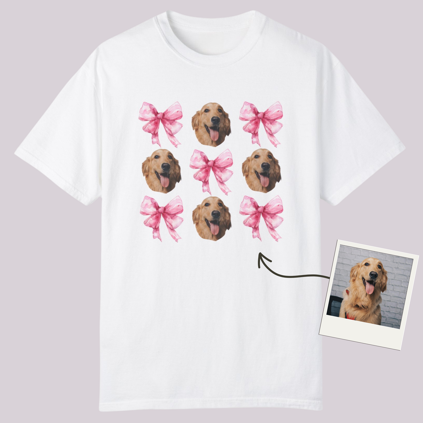 POLERA PERSONALIZADA MASCOTA LAZOS