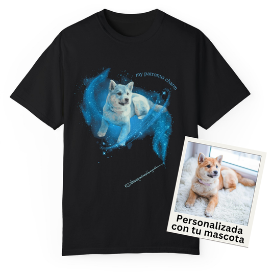 POLERA PERSONALIZADA MASCOTA EXPECTO PATRONUM